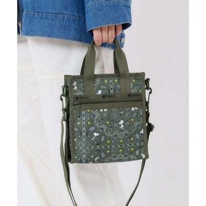 レスポートサック LeSportsac MINI N/S TOTE （ピーナッツ バンダナパーティー グリーン）｜詳細画像
