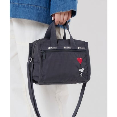 レスポートサック LeSportsac MED METRO CROSSBODY （スヌーピー ハート エンブロイダリークロスボディ）｜詳細画像