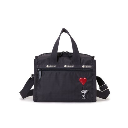 レスポートサック LeSportsac MED METRO CROSSBODY （スヌーピー ハート エンブロイダリークロスボディ）｜詳細画像