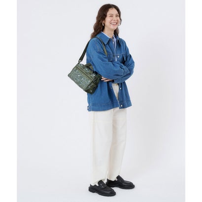 レスポートサック LeSportsac MINI DUFFEL CROSSBODY （ピーナッツ バンダナパーティー グリーン）｜詳細画像