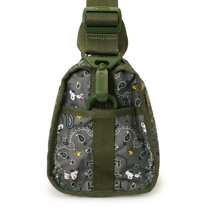 レスポートサック LeSportsac MINI DUFFEL CROSSBODY （ピーナッツ バンダナパーティー グリーン）｜詳細画像
