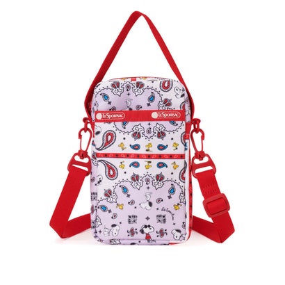 レスポートサック LeSportsac MINI PHONE CROSSBODY （ピーナッツ バンダナパーティー マルチ）｜詳細画像