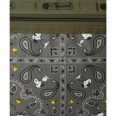 レスポートサック LeSportsac DELUXE MED WEEKENDER （ピーナッツ バンダナパーティー グリーン）｜詳細画像