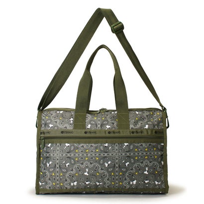 レスポートサック LeSportsac DELUXE MED WEEKENDER （ピーナッツ バンダナパーティー グリーン）｜詳細画像