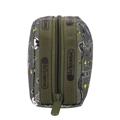 レスポートサック LeSportsac RECTANGULAR COSMETIC （ピーナッツ バンダナパーティー グリーン）｜詳細画像