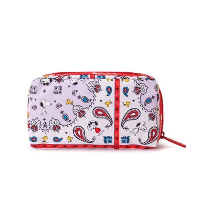 レスポートサック LeSportsac RECTANGULAR COSMETIC （ピーナッツ バンダナパーティー マルチ）｜詳細画像