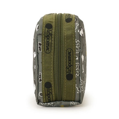 レスポートサック LeSportsac SQUARE COSMETIC （ピーナッツ バンダナパーティー グリーン）｜詳細画像