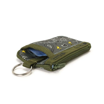 レスポートサック LeSportsac KEY CARD HOLDER （ピーナッツ バンダナパーティー グリーン）｜詳細画像