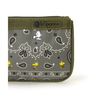 レスポートサック LeSportsac KEY CARD HOLDER （ピーナッツ バンダナパーティー グリーン）｜詳細画像