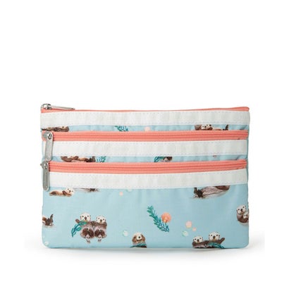 レスポートサック LeSportsac 3ZIP COSMETIC （フローティングシーオッターズ）｜詳細画像