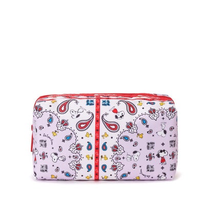 レスポートサック LeSportsac LARGE ZIP POUCH （ピーナッツ バンダナパーティー マルチ）｜詳細画像