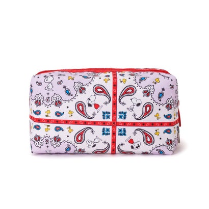 レスポートサック LeSportsac LARGE ZIP POUCH （ピーナッツ バンダナパーティー マルチ）｜詳細画像