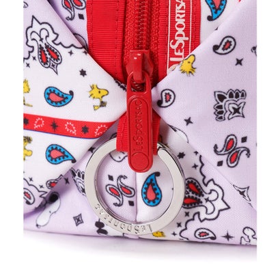 レスポートサック LeSportsac LARGE ZIP POUCH （ピーナッツ バンダナパーティー マルチ）｜詳細画像