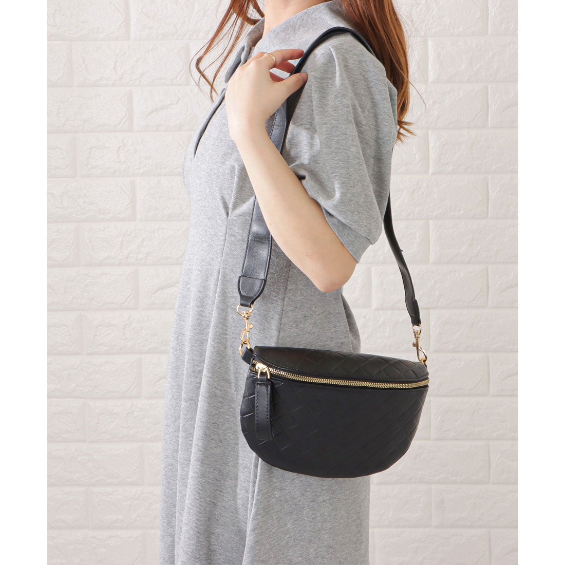 レースレディース Lace Ladies レザー調メッシュデザインショルダー 