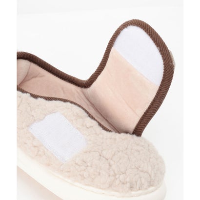 ボア ふわもこ リボン マタニティー ルームシューズ （ピンク）｜詳細画像