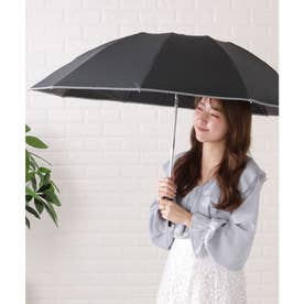 晴雨兼用ラージサイズスタイリッシュ折りたたみ傘 （ブラック）