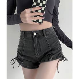 レースレディース Lace Ladies サイド シャーリング リボン デニム