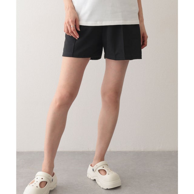スウェット リラックス センターシーム ショート パンツ （ブラック）