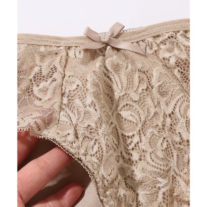 レースレディース Lace Ladies 【2点セット】カットアウト風 サイド レース ブラ&ショーツ【返品不可商品】 （ブラック）｜詳細画像