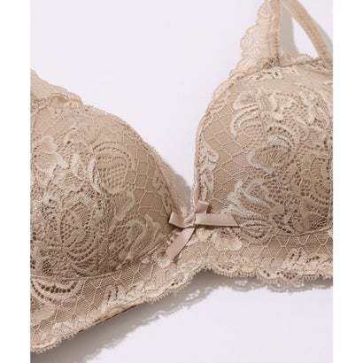 レースレディース Lace Ladies 【2点セット】カットアウト風 サイド レース ブラ&ショーツ【返品不可商品】 （ブラック）｜詳細画像