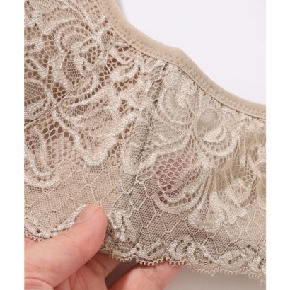 レースレディース Lace Ladies 【2点セット】カットアウト風 サイド レース ブラ&ショーツ【返品不可商品】 （ブラック）｜詳細画像