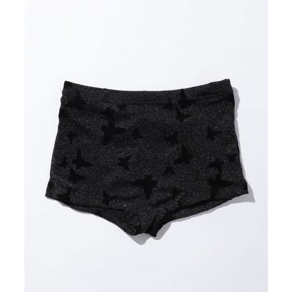 レースレディース Lace Ladies 【2点セット】バタフライ柄 ホルターネック ワンピース 水着 （ブラック）｜詳細画像