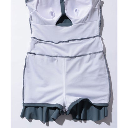 レースレディース Lace Ladies 【2点セット】ボレロ付き フリル ティアード ワンピース 水着 （イエロー）｜詳細画像