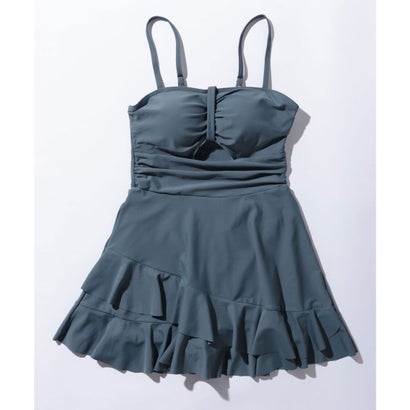 レースレディース Lace Ladies 【2点セット】ボレロ付き フリル ティアード ワンピース 水着 （ピンク）｜詳細画像