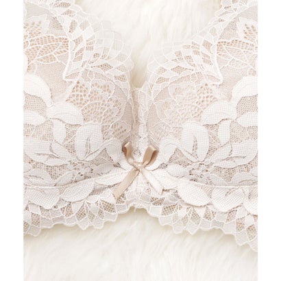 レースレディース Lace Ladies ノンワイヤー 脇高ケミカルレースブラ＆ショーツ 2点セット【返品不可商品】 （パープル）｜詳細画像