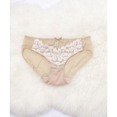 レースレディース Lace Ladies ノンワイヤー 脇高ケミカルレースブラ＆ショーツ 2点セット【返品不可商品】 （パープル）｜詳細画像