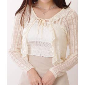 レースレディース Lace Ladies フリル リボン 総レース ボレロ