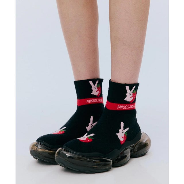 MS／MIRAGE FANCY SOCKS （ブラック）