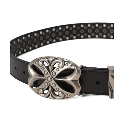 エルエイチピー L.H.P. DND4DES／StuddedPlateBuckleBelt （ブラック）｜詳細画像