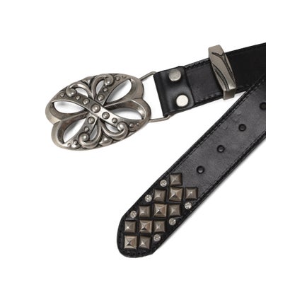 エルエイチピー L.H.P. DND4DES／StuddedPlateBuckleBelt （ホワイト）｜詳細画像