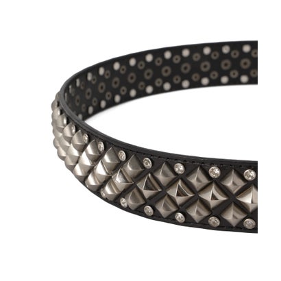 エルエイチピー L.H.P. DND4DES／StuddedPlateBuckleBelt （ホワイト）｜詳細画像