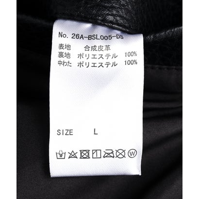 DS／FAUX LEATHER SHORT BZ REFLE （ブラック1）｜詳細画像