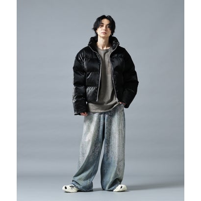 DS／FAUX LEATHER SHORT BZ REFLE （ブラック1）｜詳細画像