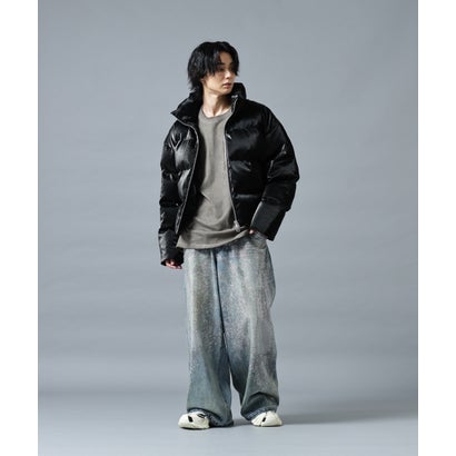 DS／FAUX LEATHER SHORT BZ REFLE （ブラック1）｜詳細画像