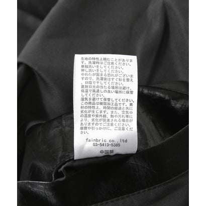 DS／FAUX LEATHER SHORT BZ SHINY （ブラック1）｜詳細画像