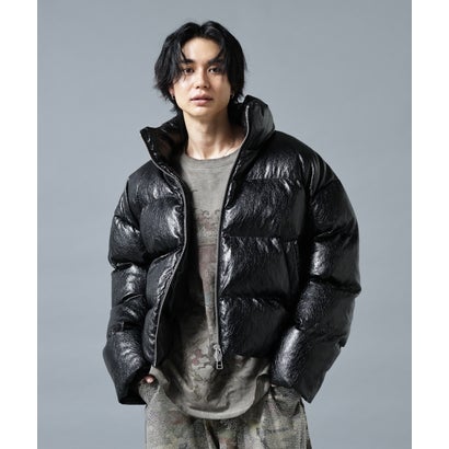 DS／FAUX LEATHER SHORT BZ SHINY （ブラック1）｜詳細画像