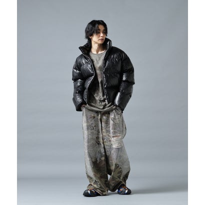 DS／FAUX LEATHER SHORT BZ SHINY （ブラック1）｜詳細画像