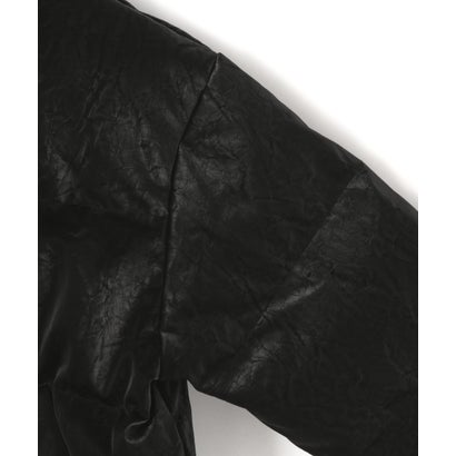 DS／FAUX LEATHER SHORT BZ SHINY （ブラック1）｜詳細画像