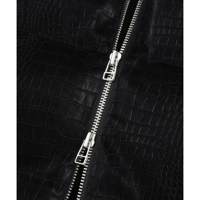 DS／FAUX LEATHER SHORT BZ COWHI （ブラック1）｜詳細画像