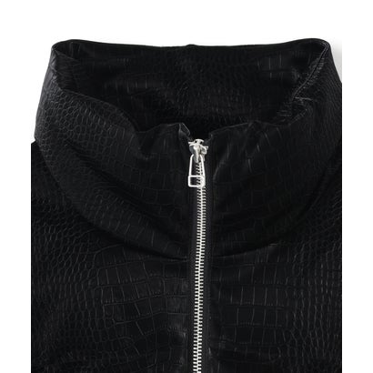 DS／FAUX LEATHER SHORT BZ COWHI （ブラック1）｜詳細画像