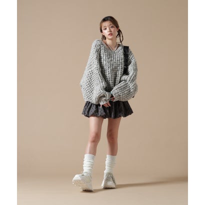 エルエイチピー L.H.P. DS／WAFFLE KNIT CN （グレー）｜詳細画像