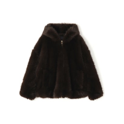DS／ECO FUR HOOD BZ （ブラウン）｜詳細画像