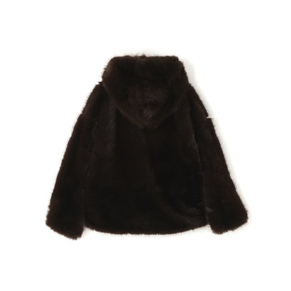 DS／ECO FUR HOOD BZ （ブラウン）｜詳細画像
