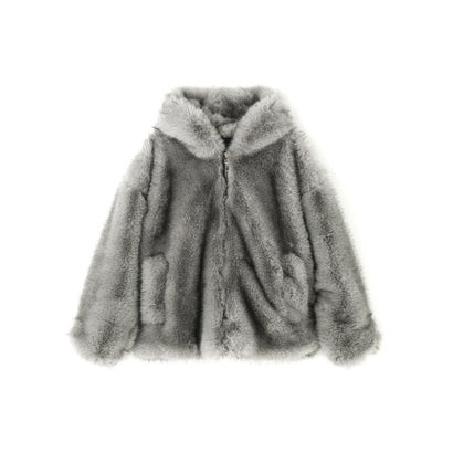 DS／ECO FUR HOOD BZ （ブラウン）｜詳細画像