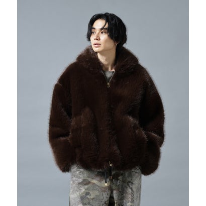 エルエイチピー L.H.P. DS／ECO FUR HOOD BZ （ブラウン）｜詳細画像