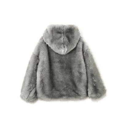 DS／ECO FUR HOOD BZ （ブラウン）｜詳細画像
